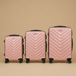 Chevron Hardshell 3-Piece Spinner Luggage Set