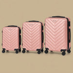 Chevron Hardshell 3-Piece Spinner Luggage Set