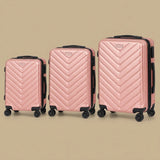 Chevron Hardshell 3-Piece Spinner Luggage Set