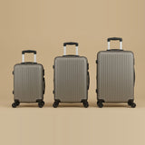 Ribbed Hardshell 3-Piece Spinner Luggage Set