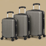 Ribbed Hardshell 3-Piece Spinner Luggage Set