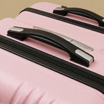 Striped 3-Piece Spinner Luggage Set with TSA Lock