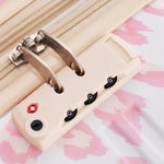 Leopard Print Expandable 3-Piece Hardshell Luggage Set