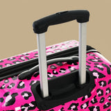 Leopard Print Expandable 3-Piece Hardshell Luggage Set