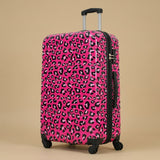 Leopard Print Expandable 3-Piece Hardshell Luggage Set