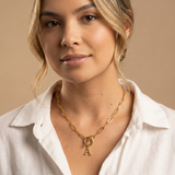 Necklace with Initial Pendant
