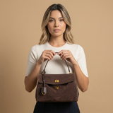 Shoulder Bag Women Suede Leather Work Handbag