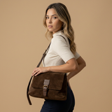 Hobo Bag with Buckle Flap