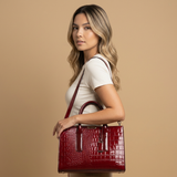 Tote Bag Croc Embossed Finish