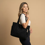 Tote Bag with Corduroy Texture