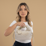 Shoulder Bag Faux Fur Handle