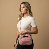 Shoulder Bag Faux Fur Handle