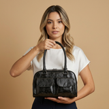 Shoulder Bag with Dual Pockets