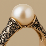 Ring with Textured Band
