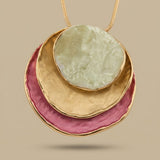 Necklace Set with Layered Discs