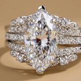 Ring Marquise Zirconia Trio Set