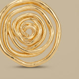 Hoop Earrings Swirl Design