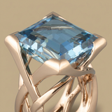 Ring with Pave Crystals