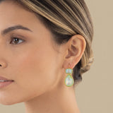 Earrings with Geometric Drops