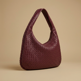 Hobo Bag Women Woven Leather Oversized Handbag