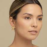 Earrings Textured Starfish Design