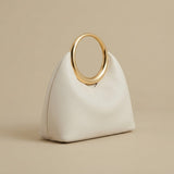 Hobo Bag with Metal Rings