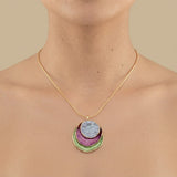 Necklace Set with Layered Discs