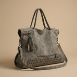 Tote Bag Women Large Studded Suede Work Bag