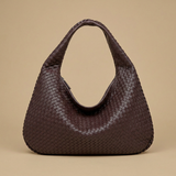 Hobo Bag Women Woven Leather Oversized Handbag