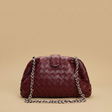 Shoulder Bag Woven Leather Chain