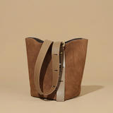 Shoulder Bag with Matte Leather