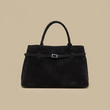Shoulder Bag with Buckle Strap