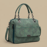 Shoulder Bag with Chain Accents