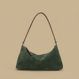 Shoulder Bag with Suede Finish
