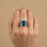 Ring with Pave Crystals