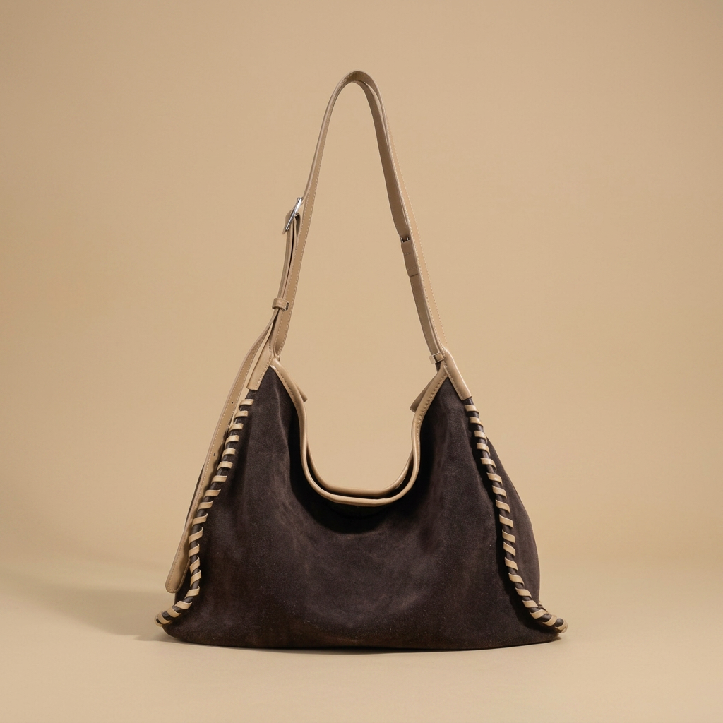 Hobo Bag with Whipstitch Edging