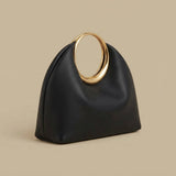 Hobo Bag with Metal Rings