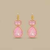 Earrings with Geometric Drops
