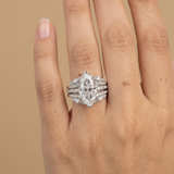 Ring Marquise Zirconia Trio Set