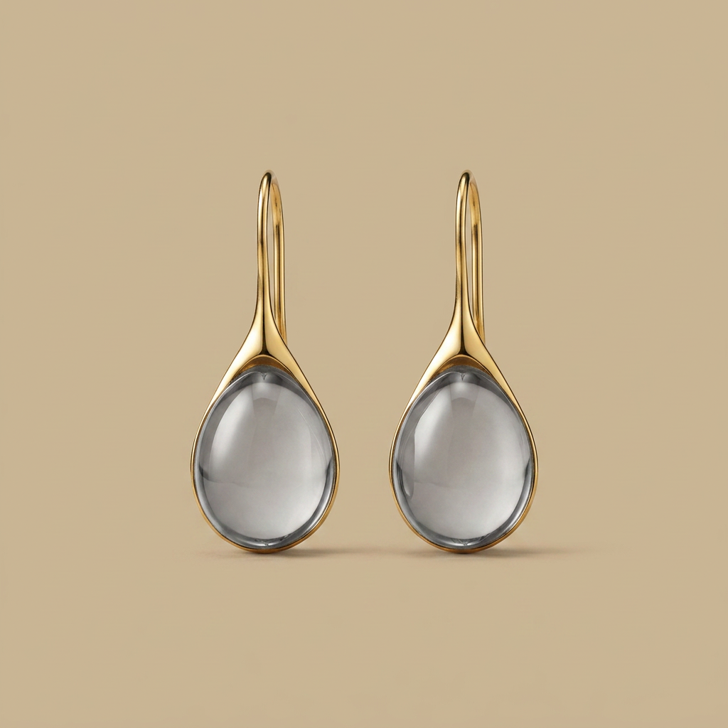 Stud Earrings with Pave Crystals