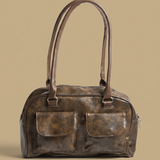 Shoulder Bag with Dual Pockets