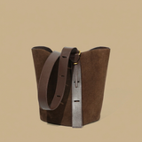 Shoulder Bag with Matte Leather