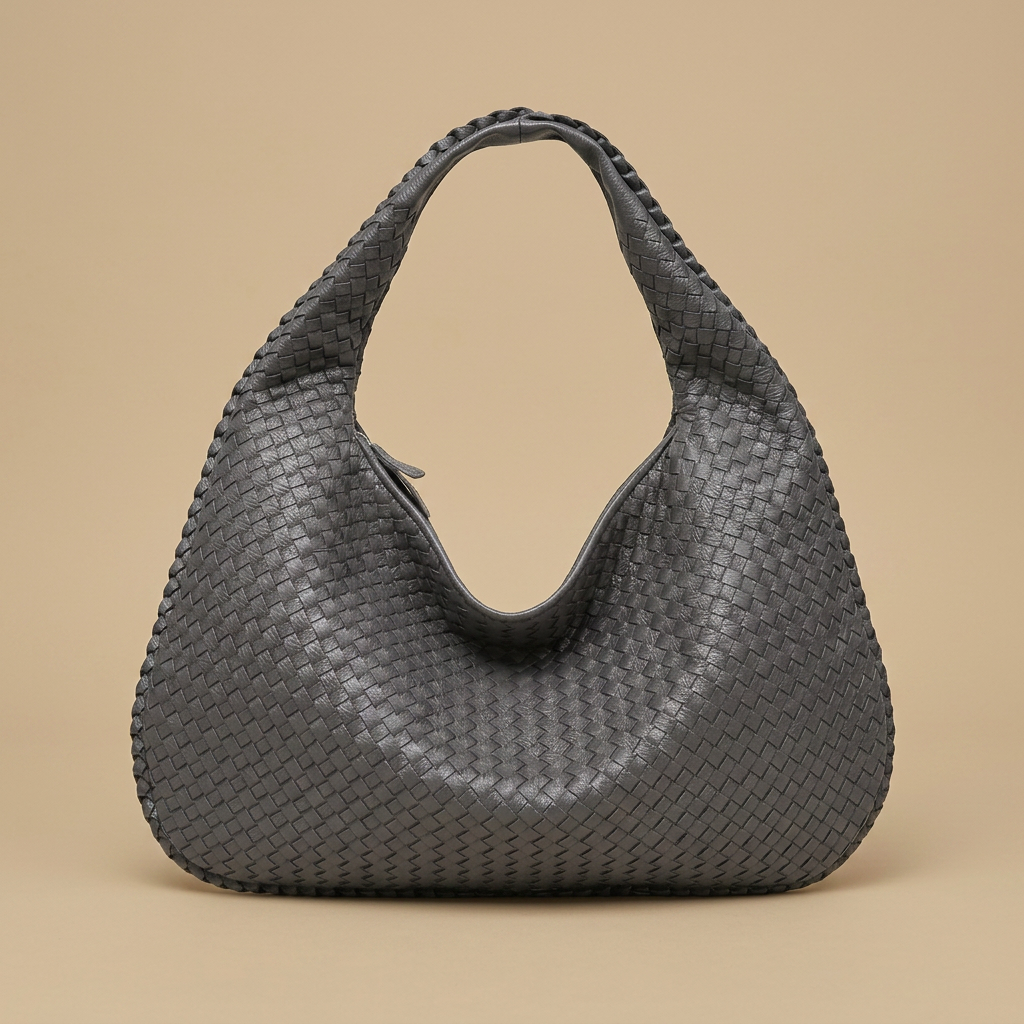 Hobo Bag Women Woven Leather Oversized Handbag