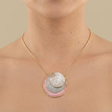 Necklace Set with Layered Discs