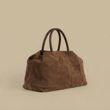 Tote Bag with Brushed Leather