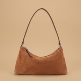 Shoulder Bag with Suede Finish
