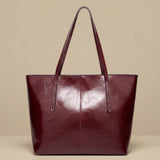 Tote Bag with Exposed Stitching