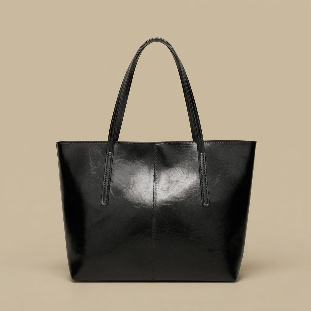 Tote Bag with Exposed Stitching