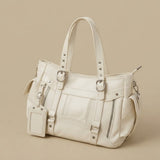 Shoulder Bag with Buckle Straps