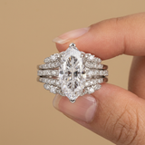 Ring Marquise Zirconia Trio Set